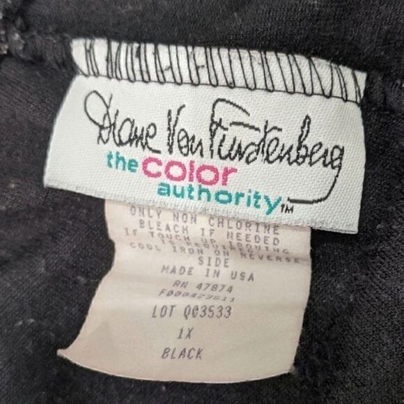 Diane Von Furstenberg Vintage 80s Black Velour Joggers - Picture 5 of 7